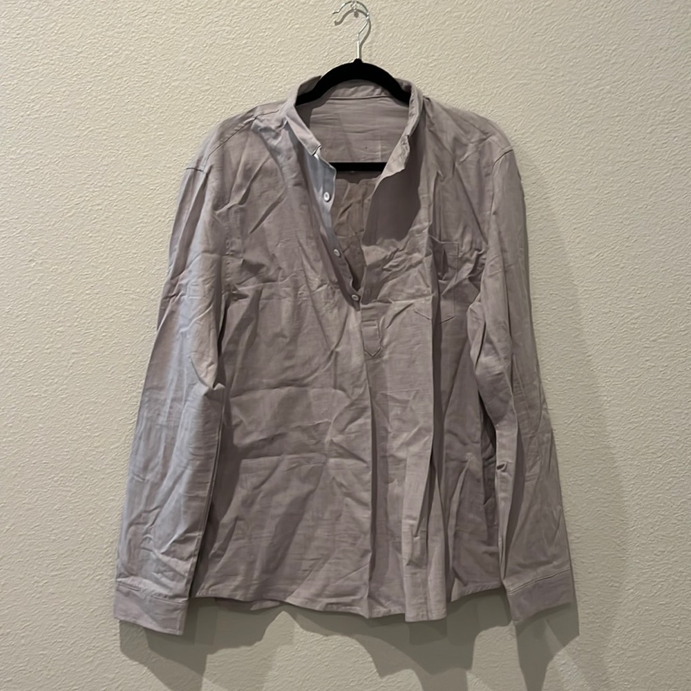 Mens linen long sleep top
